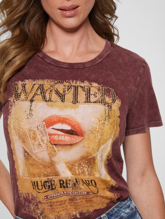 Skirtas Plakatas Easy Tee Mystic Wine Multi Guess