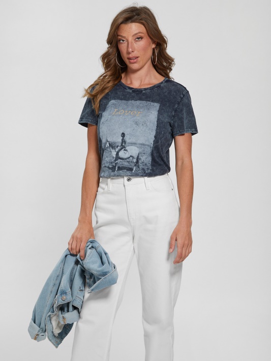 Atspėti Meilužis Lengvas Tee Indigo Mineralinis Multi