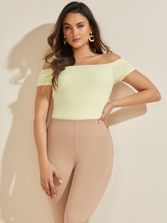 Cornsilk Guess Eco Angie Off-the-shoulder Bodis