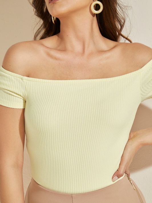 Cornsilk Guess Eco Angie Off-the-shoulder Bodis