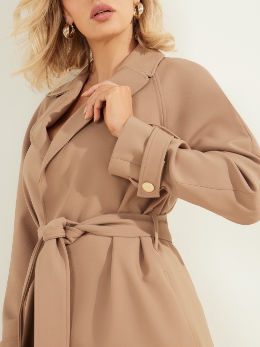 Austin Wrap Coat Shiitake Rudas Spėjimas
