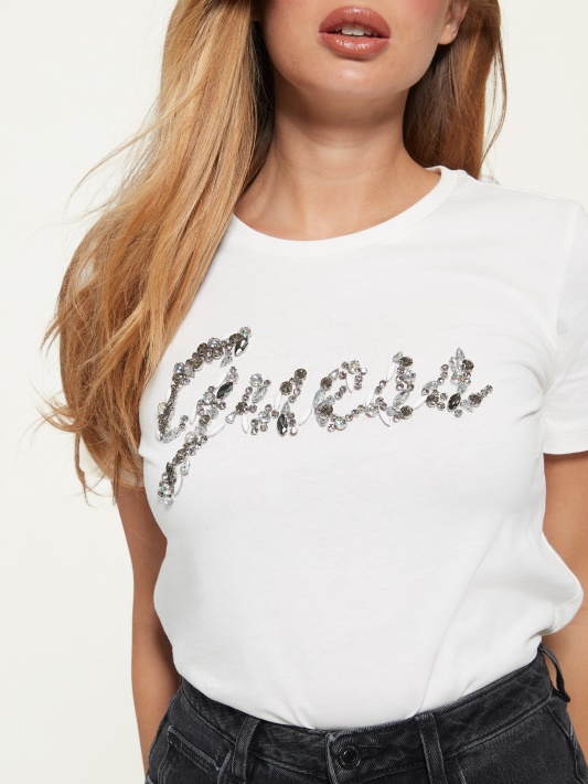 Eco Bonita Logotipo Tee Kremas Baltas Spėjimas