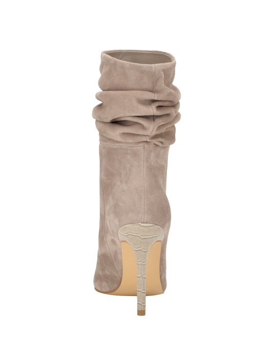 Atspėti Nugaros Suede Slouch Bootie Taupe