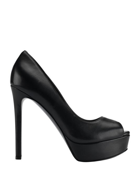 Atspėk Juodas 001 Cacei Peep-toe Stiletas