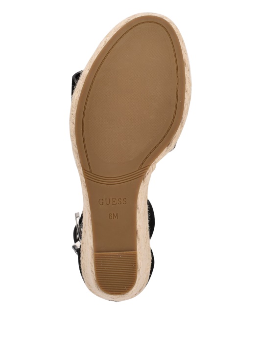 Hidy Suede Espadrille Pleištai Atspėti Juoda1