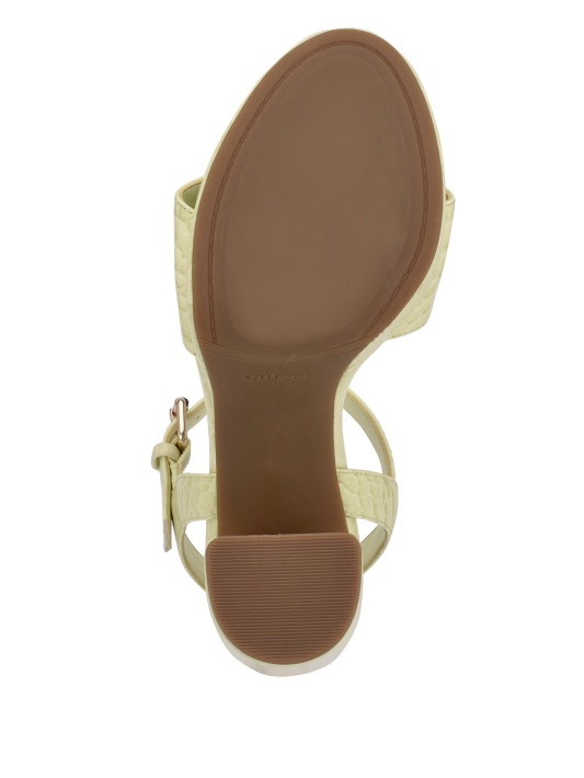Lt Green Guess Gabeli Croc Platforminiai Sandaliniai Kulniukai