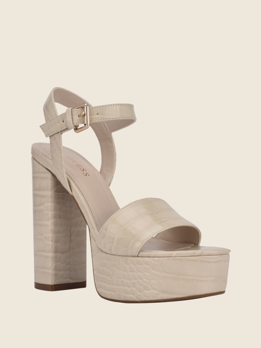 Spėk Ivory 150 Gabeli Croc Platformos Sandalų Kulniukai
