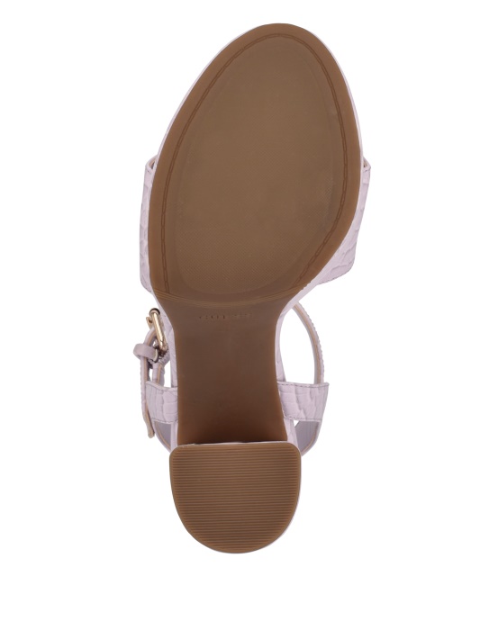 Atviri Violetiniai Guess Gabeli Croc Platforminiai Sandaliniai Kulniukai