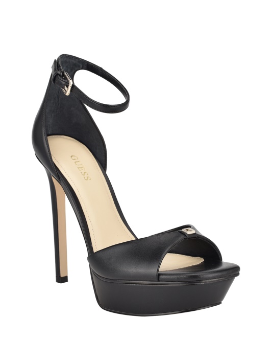Atspėti Juodos Ellsyn Platforminės Stiletto Sandalai