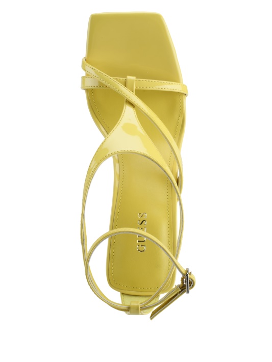 Spėk Kanai Strappy Platėjantys Kulniukai Geltoni