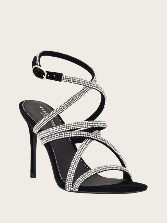 Speck Kentas Strappy Sandal Blk Suede