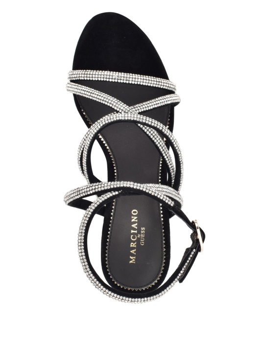 Speck Kentas Strappy Sandal Blk Suede