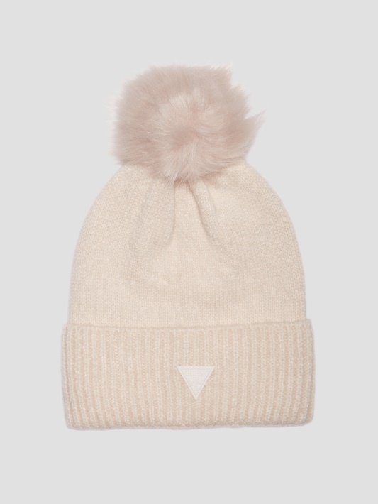 Smėlio Spalvos Zoe Pom Beanie Spėlioti