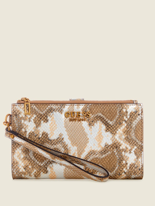 Spėk Kristle Python Wristlet Organizatorius Sunburst