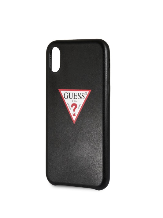 Dirbtinės Odos Logotipas Iphone X Dėklas Juodas Spėjimas