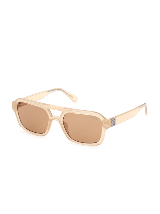 Spėk Originalūs Aviator Akiniai Nuo Saulės Blizgantys Smėlio Spalvos/rudi