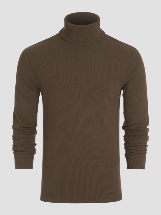 Bittersweet Cocoa Atspėti Mateo Turtleneck Marškinėliai
