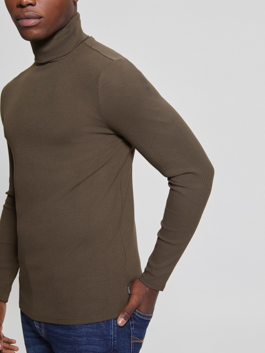 Bittersweet Cocoa Atspėti Mateo Turtleneck Marškinėliai