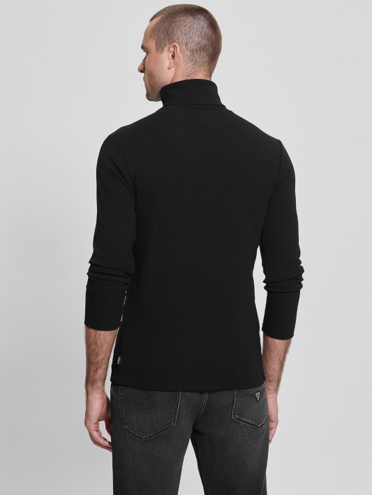 Mateo Turtleneck Tee Jet Juodas Spėjimas