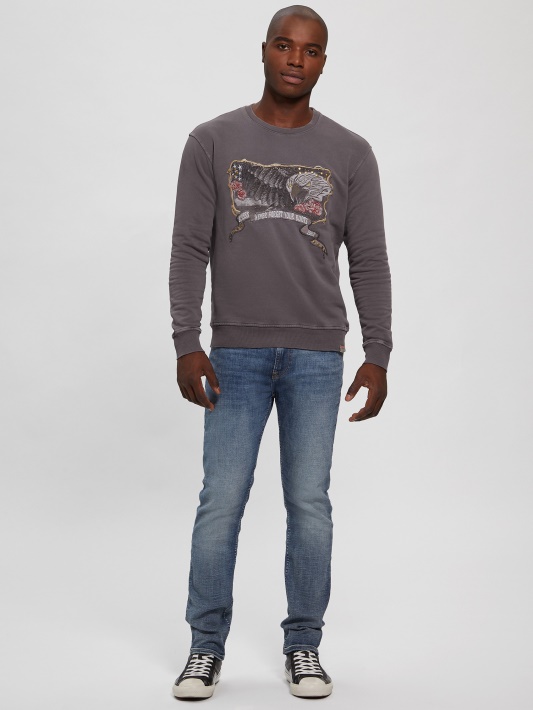 Atspėti Becket Fleece Crewneck Megztinis Vilko Oda