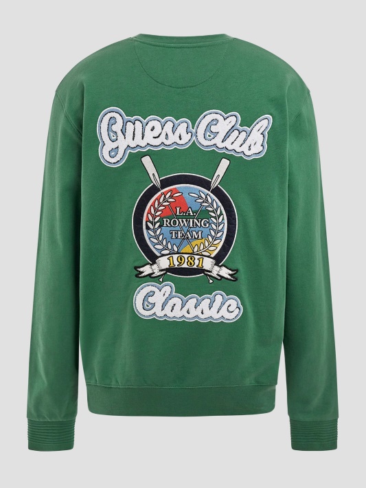 Yustin Išsiuvinėtu Logotipu Megztinis Guess Chaser žalia