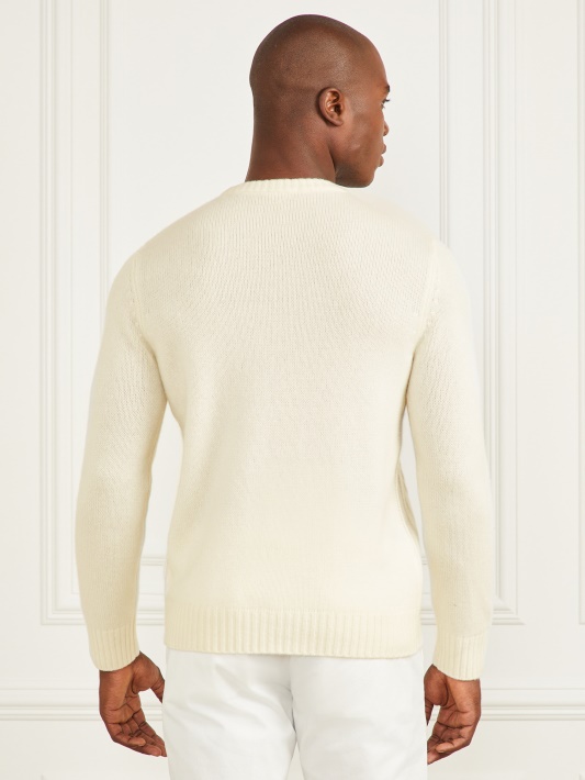 Atspėti Kašmyrui Crewneck Megztinis Creme Brulee