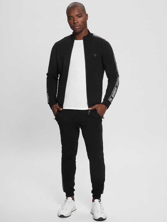 Eko Arlo Logotipo Juosta Joggers Jet Black Spėjimas