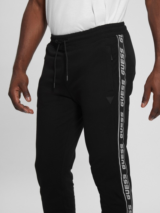 Eko Arlo Logotipo Juosta Joggers Jet Black Spėjimas