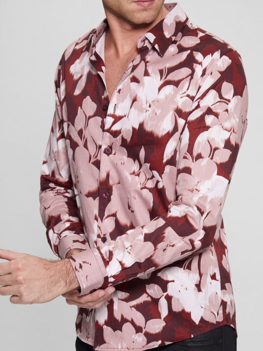 Blooms Guess Prabangūs Gėlėti Marškiniai