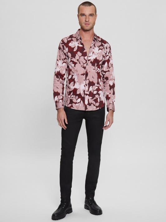 Blooms Guess Prabangūs Gėlėti Marškiniai
