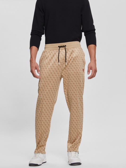 Eco Korbin Bėgimo Kelnės Guess 4g Aop Beige Blanco