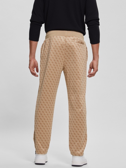 Eco Korbin Bėgimo Kelnės Guess 4g Aop Beige Blanco