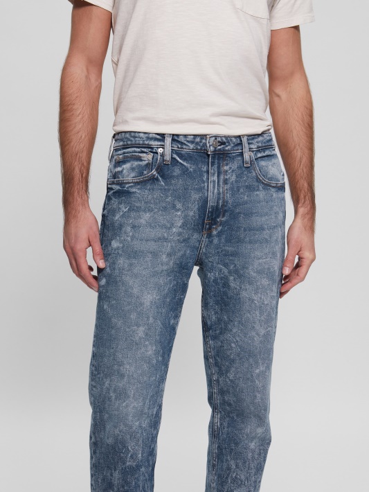 Modernūs Bootcut Džinsai Atspėti Vintažinį Indigo