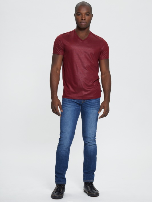 Mason Yoke V-neck Tee Vino Spėjimas