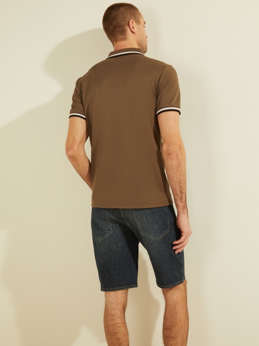 Atspėkite Antikvarinį Taupe Sportinį Pique Logotipą Polo