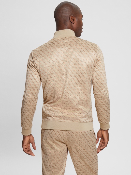 Eco Korbin Bėgimo Striukė 4g Aop Beige Blanco Guess