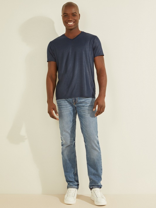 Mason V-neck Marškinėliai Atspėti Vidurnakčio Slyvų