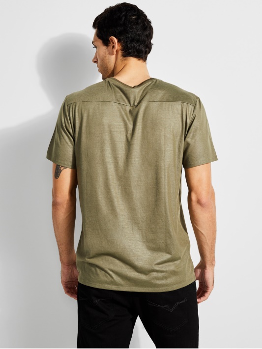 Mason V-neck Tee Army Alyvuogių Spėjimas