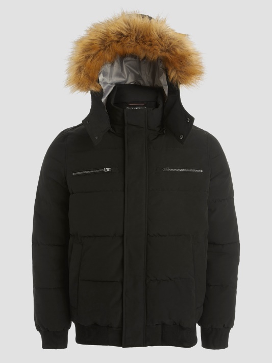 Jet Black Multi Guess David Puffer Striukė