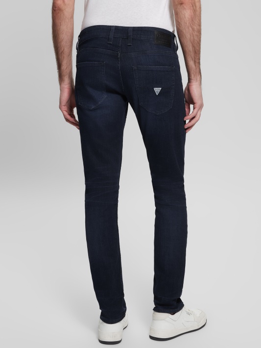 Siaurėjantys Džinsai Ringer Wash Indigo Spėjimas