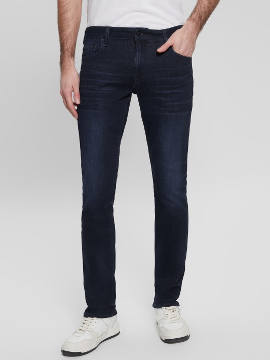 Siaurėjantys Džinsai Ringer Wash Indigo Spėjimas