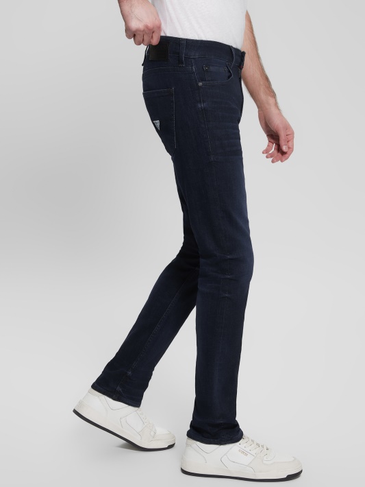 Siaurėjantys Džinsai Ringer Wash Indigo Spėjimas