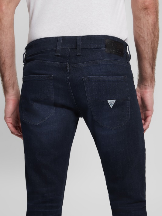 Siaurėjantys Džinsai Ringer Wash Indigo Spėjimas