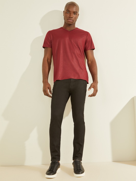 Mason V-neck Tee Guess Pinot Noir A586