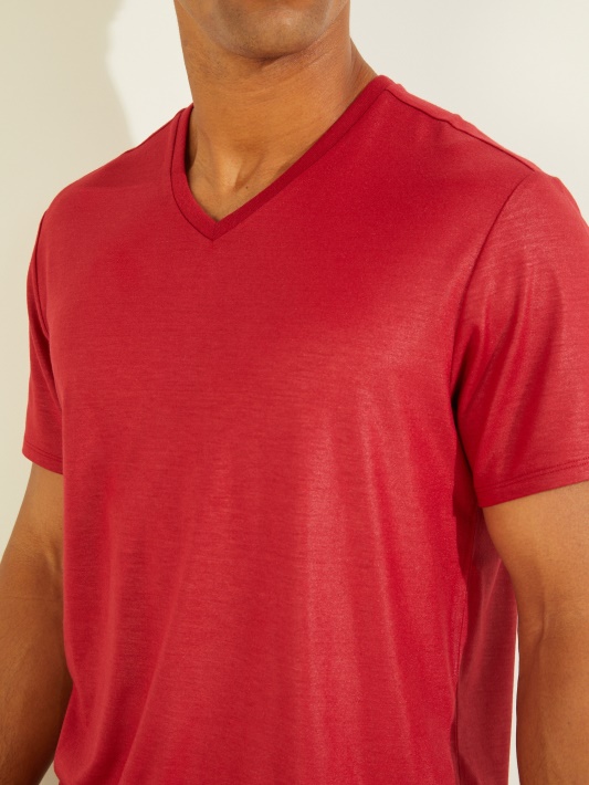 Mason V-neck Marškinėliai Atspėti čili Raudona