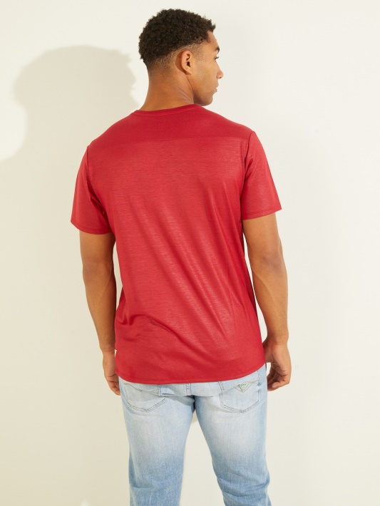 Mason V-neck Marškinėliai Atspėti čili Raudona