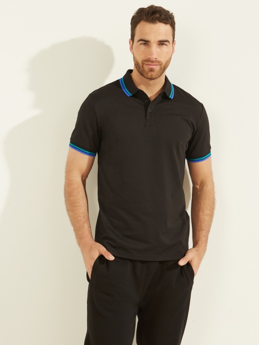 Sportas Pique Polo Jet Juodas Spėjimas