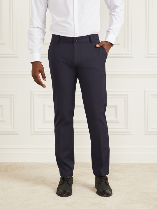 Atspėkite Mėlynas Elegantiškas Marcello Atliekančias Chino Kelnes
