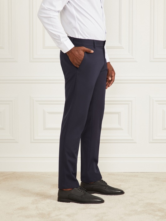 Atspėkite Mėlynas Elegantiškas Marcello Atliekančias Chino Kelnes