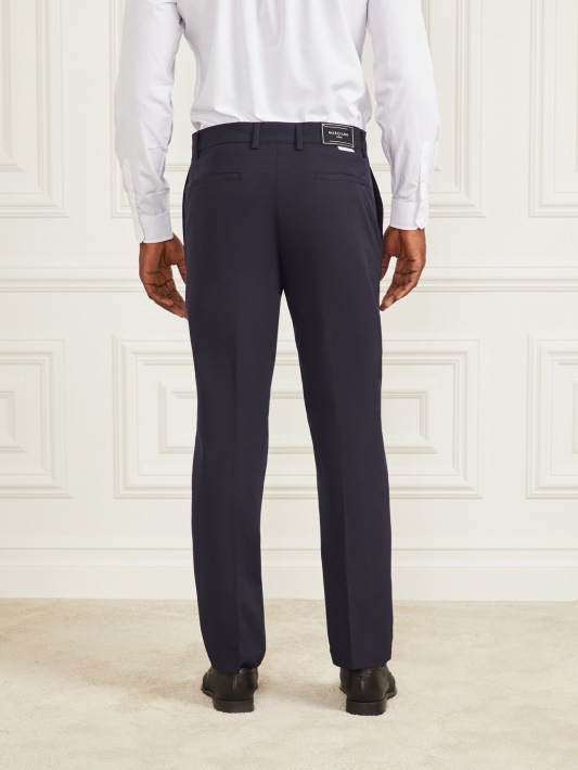 Atspėkite Mėlynas Elegantiškas Marcello Atliekančias Chino Kelnes